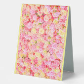 Plaque De Table Jardin rose (Recto)