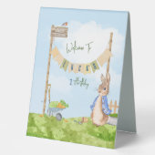 Plaque De Table Jardiner Pierre le lapin (Recto)