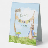 Plaque De Table Jardiner Pierre le lapin (Verso)