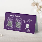 Plaque De Table Jars à conseils virtuels, application de paiement (En SItu (Tableau))