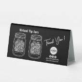 Plaque De Table Jars à conseils virtuels, application de paiement (Recto)