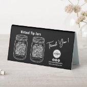 Plaque De Table Jars à conseils virtuels, application de paiement (En SItu (Tableau))