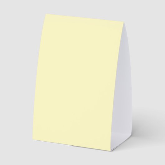Plaque De Table Jaune Beurre Uni (Verso)