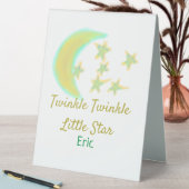 Plaque De Table Jaune vert scintille Twinkle Little Star ajouter l (En SItu (Tableau))