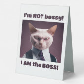 Plaque De Table Je ne suis pas Bossy, je suis le Patron - Drôle Ch (Verso)