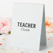 Plaque De Table Je suis enseignant école Collegeajouter votre nom (In SItu (Mariage))