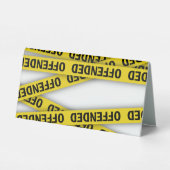 Plaque De Table Je suis offensé que la police ne croise pas (Verso)