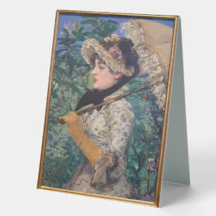 Plaque De Table Jeanne (Printemps) Par Édouard Manet