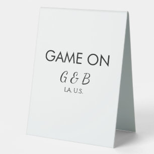 Plaque De Table Jeu ajouter nom du couple mariage lieu ville g