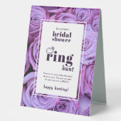 Plaque De Table Jeu de Fête des mariées de chasse aux cernes de ph (Recto)