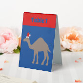 Plaque De Table Joli Camel de Noël personnalisé (In SItu (Mariage))