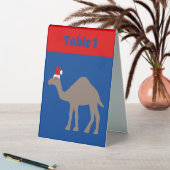 Plaque De Table Joli Camel de Noël personnalisé (En SItu (Tableau))