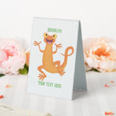 Plaque De Table Joli triton orangé joyeux (In SItu (Mariage))