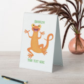 Plaque De Table Joli triton orangé joyeux (En SItu (Tableau))