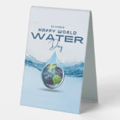 Plaque De Table Journée mondiale de l'eau (Verso)