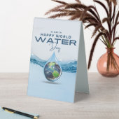 Plaque De Table Journée mondiale de l'eau (En SItu (Tableau))