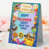 Plaque De Table Joyeuse fête d'Halloween remplie de friandises (In SItu (Mariage))