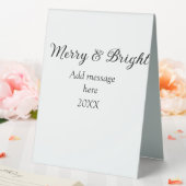 Plaque De Table Joyeux et brillant Noël vacances ajouter année de  (In SItu (Mariage))