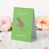 Plaque De Table Joyeux kiwi de saut avec dessin de cravate arc (In SItu (Mariage))