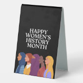 Plaque De Table Joyeux Mois de l'histoire des femmes (Verso)