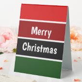 Plaque De Table Joyeux Noël Rouge Et Vert (In SItu (Mariage))