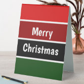 Plaque De Table Joyeux Noël Rouge Et Vert (En SItu (Tableau))