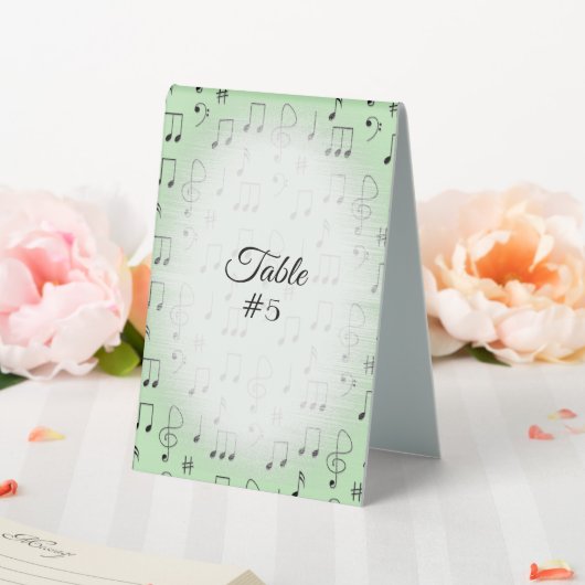 Plaque De Table Just Noté Vert (In SItu (Mariage))