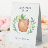 Plaque De Table Kentucky Mule | Boisson de signature (In SItu (Mariage))