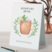 Plaque De Table Kentucky Mule | Boisson Signature (En SItu (Tableau))