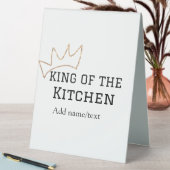 Plaque De Table King of the cuisine chef cuisine ajouter nom couro (En SItu (Tableau))