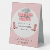 Plaque De Table Kit de lendemain de soirée enterrement de vie de j (Verso)