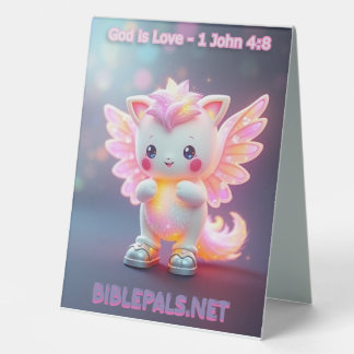 Plaque De Table La Bible Pals #1 - Nini - Dieu est Amour 1 Jean 4: