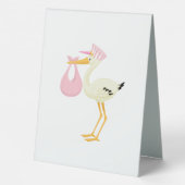 Plaque De Table La cigogne, c'est la taille de maman, le ventre (Verso)