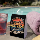 Plaque De Table La légende a pris sa retraite 2026 Ce n'est plus m (InVersositu (sur table))