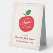 Plaque De Table La Pomme De Notre Baby shower Oeil (Recto)