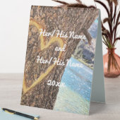 Plaque De Table Lac Tahoe Blue Water Tree Heart Love (En SItu (Tableau))