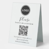 Plaque De Table Laissez-nous un commentaire | Code QR Carte de vis (Recto)