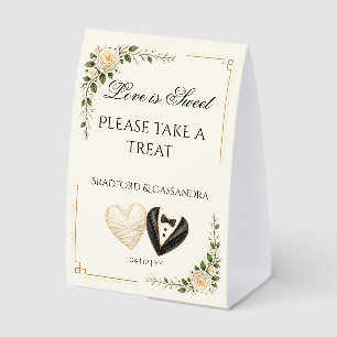Plaque De Table L'amour est doux, cadeau personnalisé pour une fêt
