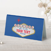 Plaque De Table Las Vegas Affiche de bienvenue Votre texte (En SItu (Tableau))