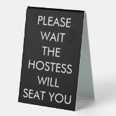 Plaque De Table L'Auberge Vous Assistera (Recto)