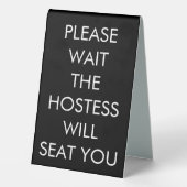 Plaque De Table L'Auberge Vous Assistera (Verso)