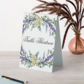 Plaque De Table Lavande eucalyptus jaune roses jaune Floral (En SItu (Tableau))