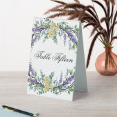 Plaque De Table Lavande eucalyptus jaune roses jaune Floral (En SItu (Tableau))