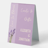 Plaque De Table Lavender Love Mariage (Recto)
