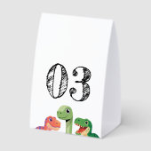 Plaque De Table L'aventure commence avec bébé Dino (Verso)