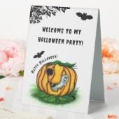 Plaque De Table Le fantôme d'Halloween, chauve-souris, fantôme et  (In SItu (Mariage))