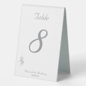 Plaque De Table Le Numéro de Table de Mariage Catholique Raffiné (Verso)