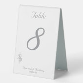 Plaque De Table Le Numéro de Table de Mariage Catholique Raffiné (Recto)