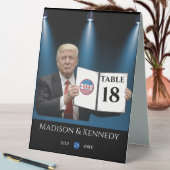 Plaque De Table Le président Trump 🇺 🇸 ✨ Mariage patriotique (En SItu (Tableau))