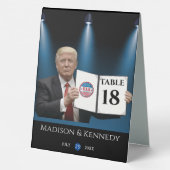 Plaque De Table Le président Trump 🇺 🇸 ✨ Mariage patriotique (Verso)